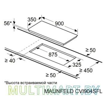 Индукционная варочная панель MAUNFELD CVI904SFLLGR картинка 7